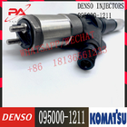 Diesel Komatsu Engine Injector 095000-1211 095000-0800 6156-11-3100 For DENSO Common Rail